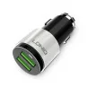 Chargeur USB de voiture haute vitesse avec câble USB iOS LDNIO C403 Dual USB Port 4.2A