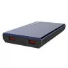 LDNIO PR1002 10000MAH Stripe haut de gamme batterie externe d'affaires câble inclus double ports USB