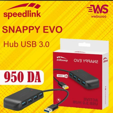 SNAPPY EVO USB HUB, 4-PORT, USB 3.0