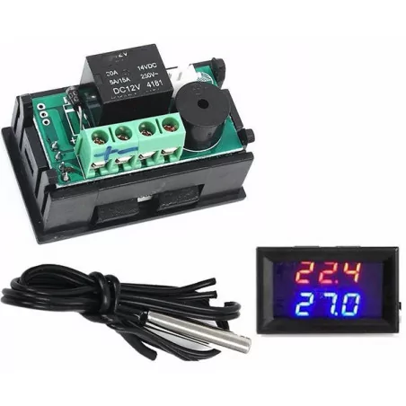 xcluma W1209WK DC 12V LED Digital Thermostat Temperature Controller Switch Module + NTC Sensor