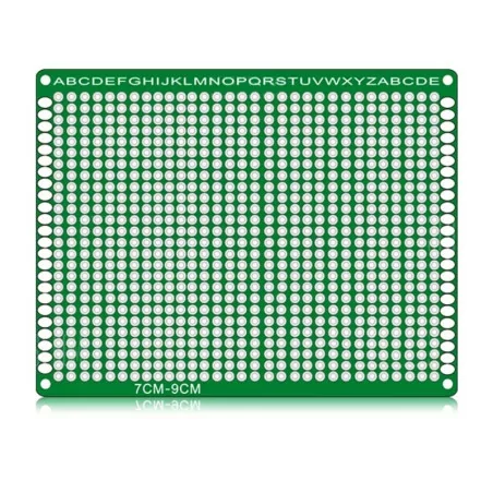 Panneau PCB double revêtement/étamage universel, 7x9 cm, 2.54MM, 1 pièce