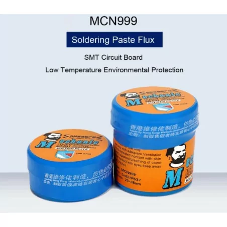 Pâte à souder mécanique MCN999, boue de Flux pour fer à souder, Protection de l'environnement à basse température, 20g/60g