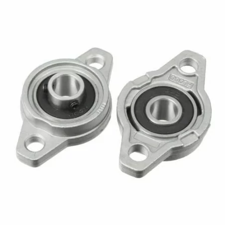 KFL000 10mm Dia Bore Aluminum Alloy Self-Aligning Flange Bearing Oval Pillow Block