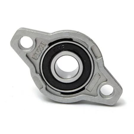 KFL001 12mm Dia Bore Aluminum Alloy Self-Aligning Flange Bearing Oval Pillow Block