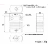 1 قطعة CR8 المبرد الألومنيوم بالوعة الحرارة ل MK10 الطارد ملحقات الطابعة ثلاثية الأبعاد